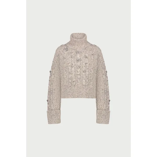 Jules Pullover   |  Jules Pullover Dark Oatmeal Melange fra Fabienne Chapot