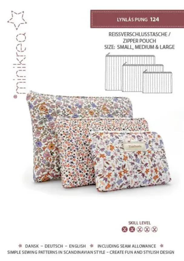 Minikrea 124- mapper i 3 størrelser