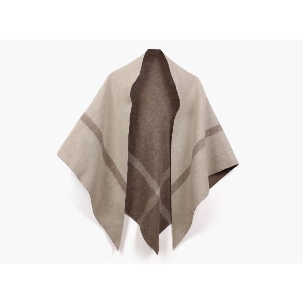 Nina To-sidig Triangel Sjal - Beige