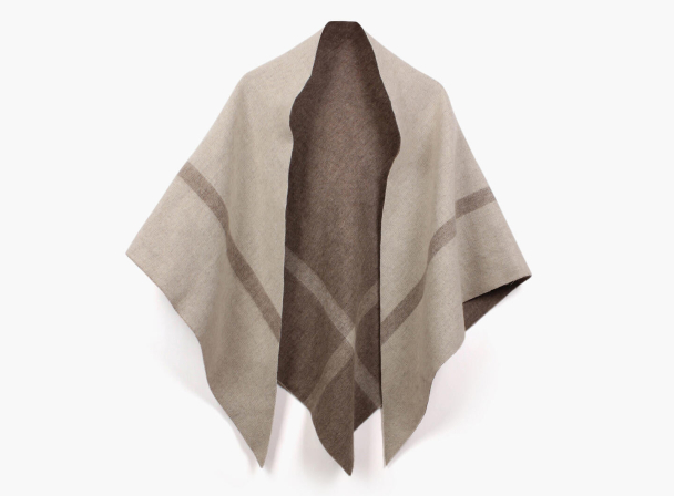 Nina To-sidig Triangel Sjal - Beige - Image 1
