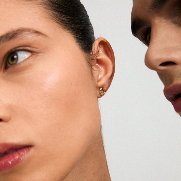 Pilgrim  Free gullbelagte øredobber - Image 4