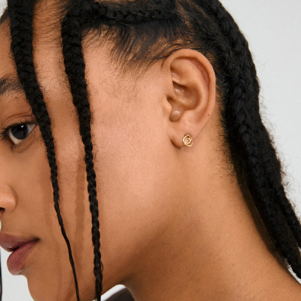 Pilgrim Diego gullbelagte øredobber - Image 3