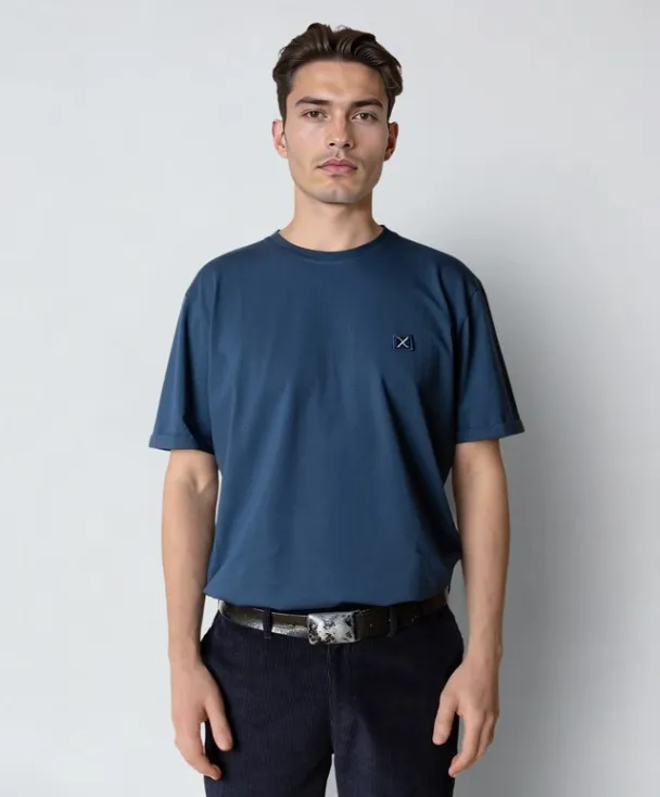 Basic Organic t-shirt, blå - Image 1