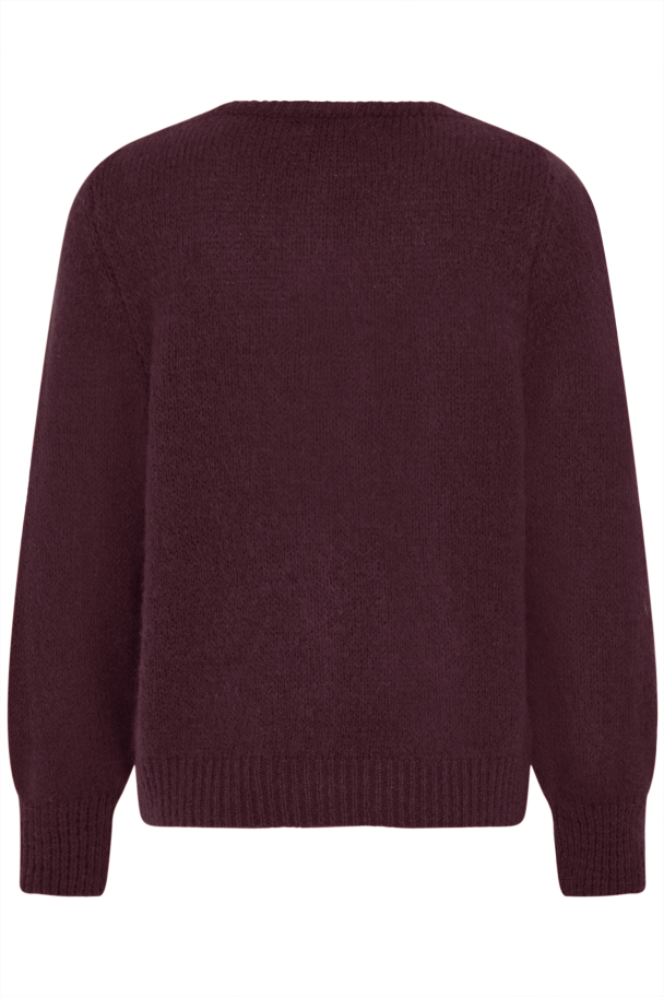 SBgulvig Strikket Cardigan Burgunder - Image 2