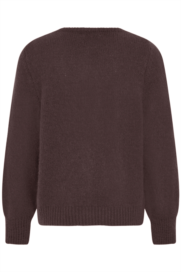 SBgulvig Strikket Cardigan Mørk Brun - Image 2