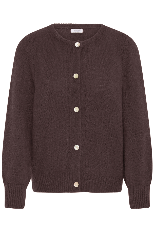 SBgulvig Strikket Cardigan Mørk Brun - Image 3