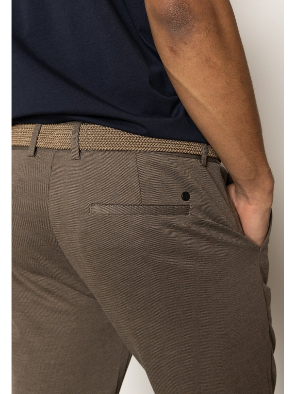 Brendon Jersey Pants regular, brun - Image 4