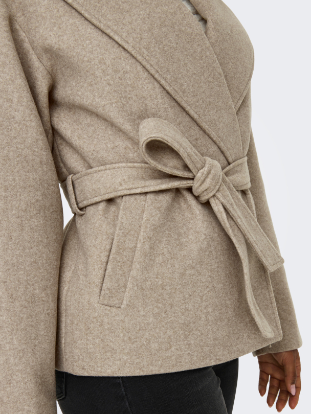 Only Augusta kort kåpe med knyting - Image 7