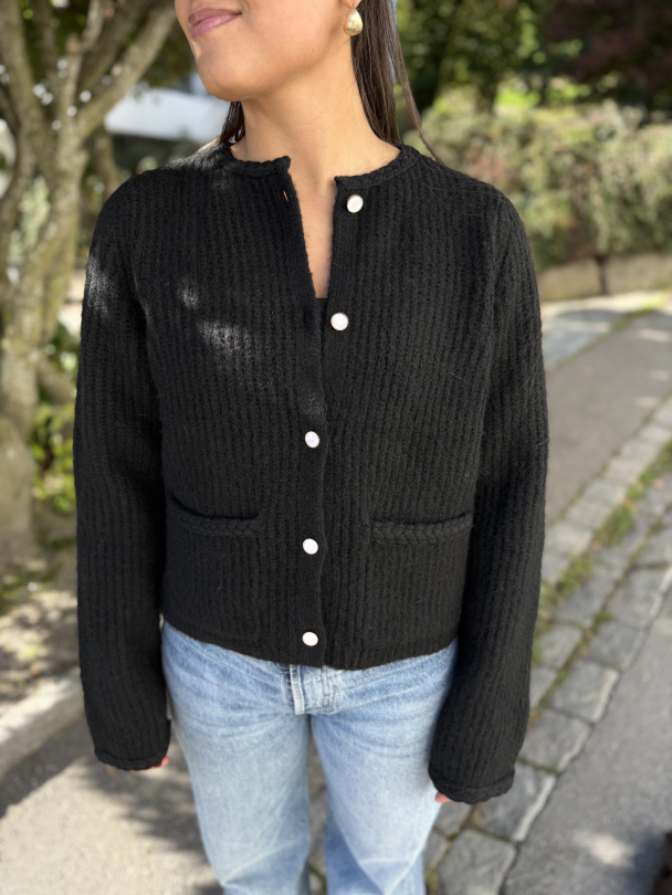 Emilie Knit Cardigan - Black - Image 1