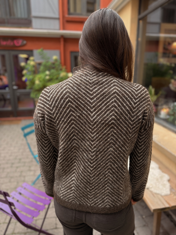 Lulu Herringbone Knit -Delicioso/Birch - Image 5