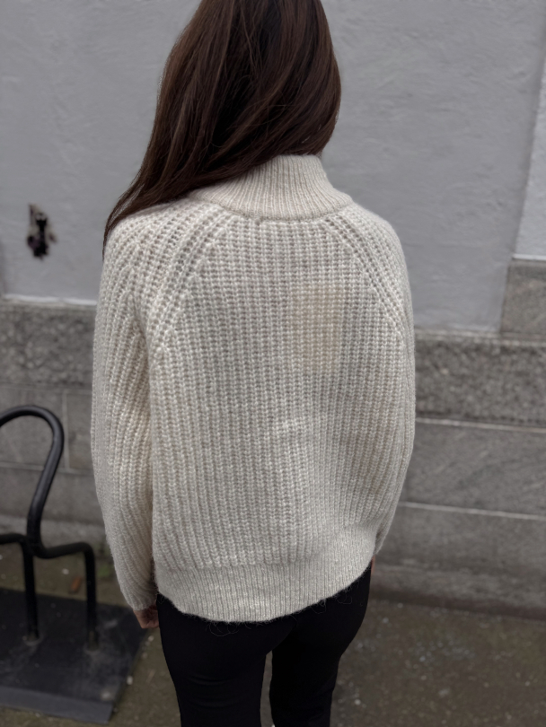 Anjuli Knit Zip Cardigan - Snow White  - Image 2