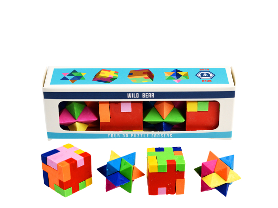 Viskel&aelig;r - 3D Puzzles