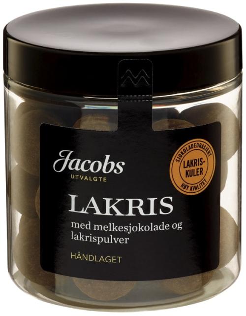 Lakriskuler Melkesjokolade & lakrispulver 150g