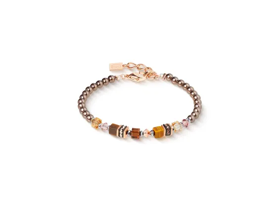 Bracelet Princess Earth Glow Rose Gold & Brown