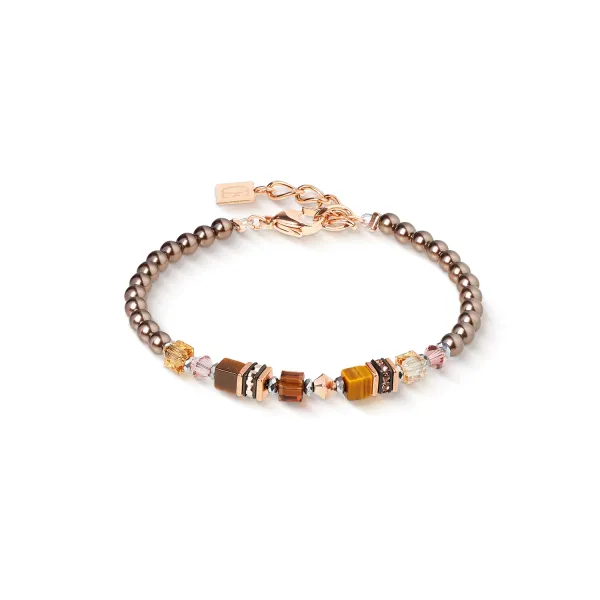 Bracelet Princess Earth Glow Rose Gold & Brown