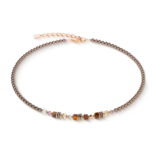 Necklace Princess Earth Glow Rose Gold & Brown