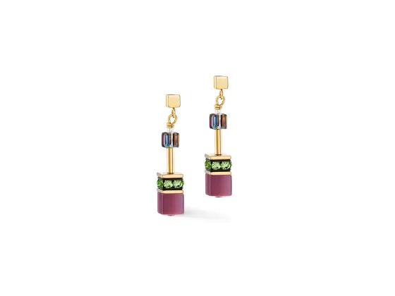 GEOCUBE Earrings Iconic Art Nouveau Gold