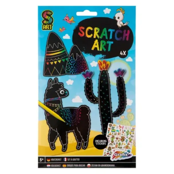 Scratch sett med klistremerker