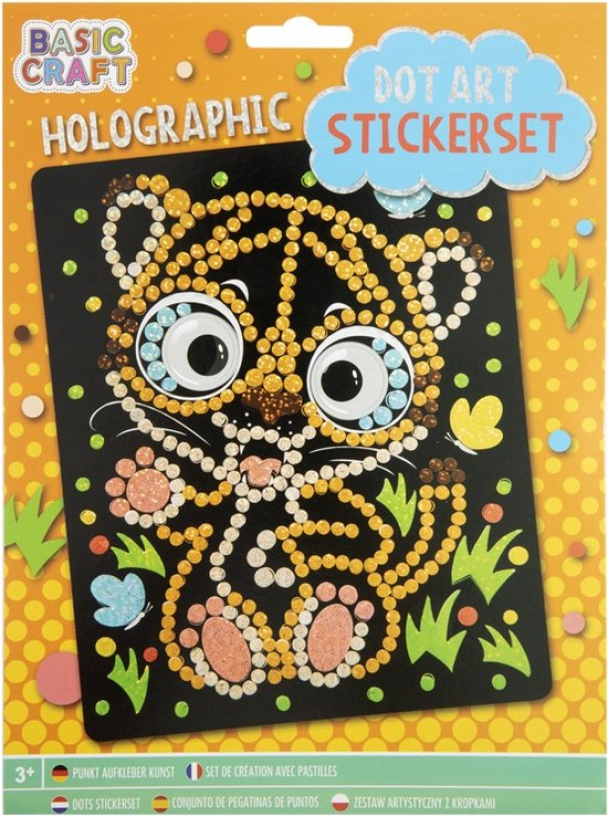 Holografisk klistremerkesett, gul
