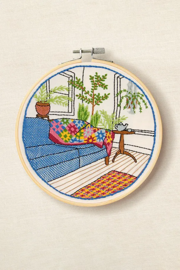 DMC Broderikit Winter Garden av Karin Fast