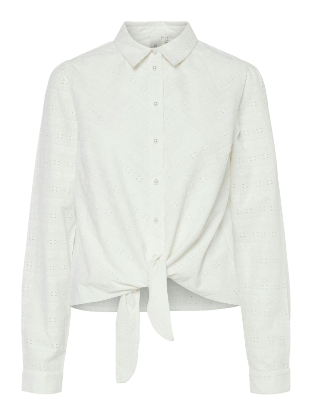 Heartly Tie Shirt - Star White - Image 1