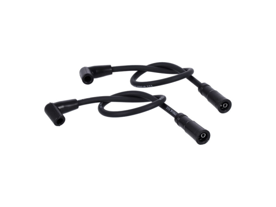 BLUE STREAK, XXX SPARK PLUG WIRE SET. BLACK, WHITE PRINT
