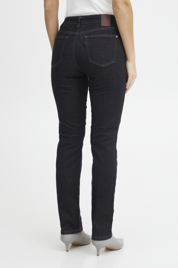 PZemma UW Jeans Medium Straight Leg Mørk Blå 30" - Image 3