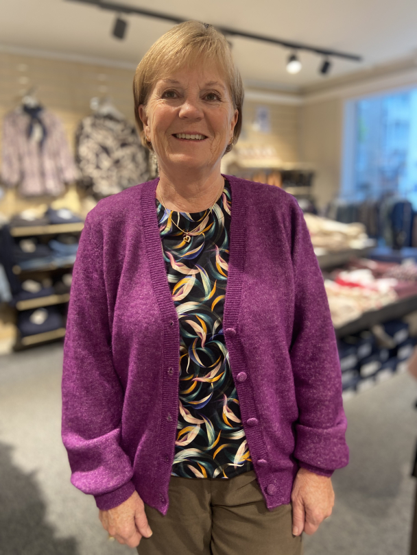 Cardigan Ull 218251 Lilla