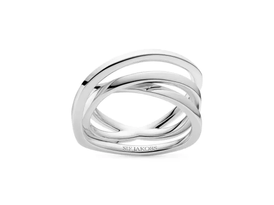 Ring Spirale Pianura, sølv