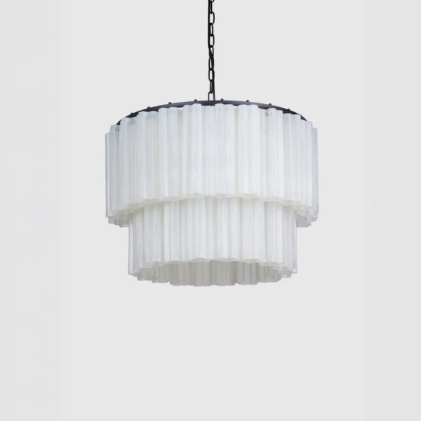 Fontaine Lysekrone 2-lags svart/hvit - Image 1