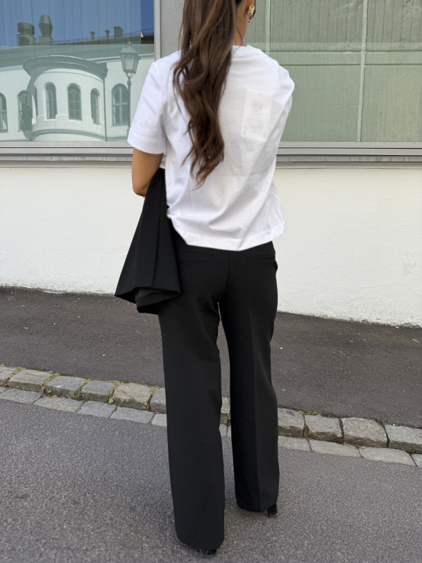 Rita Wide Pant - Black  - Image 3