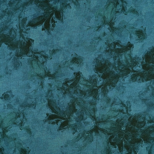 Punto Grønn med duse blomster