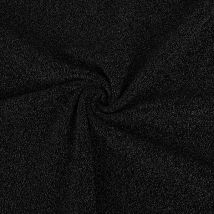  Strik ensfarvet  glitte Sort m/Lurex