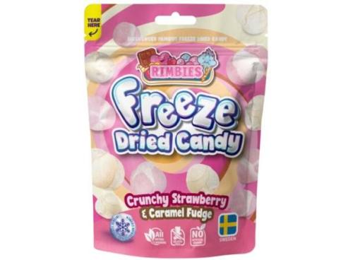 Freeze Dried Candy Crunchy Strawberry & Caramel Fudge