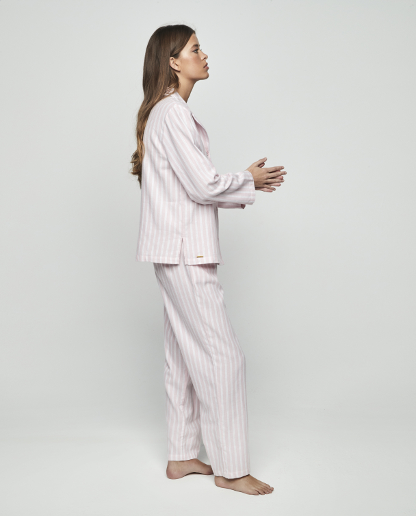 Pysjamas, rosa stripet - Image 4