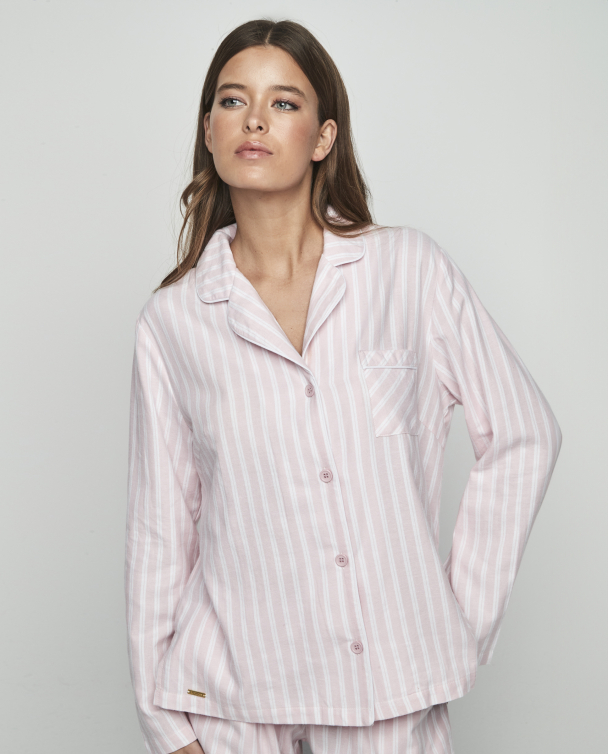 Pysjamas, rosa stripet - Image 1