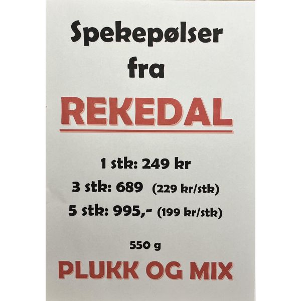 A Rekedal 1 stk PLUKK OG MIX