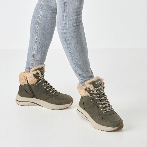 Tamaris vintersko med snøring og glidelås - Waterproof - Image 6