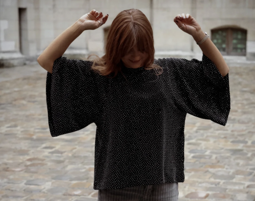 Stardust Top - Black & Silver