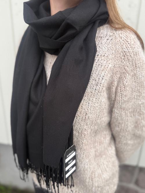 Cashmere skjerf - Sort 
