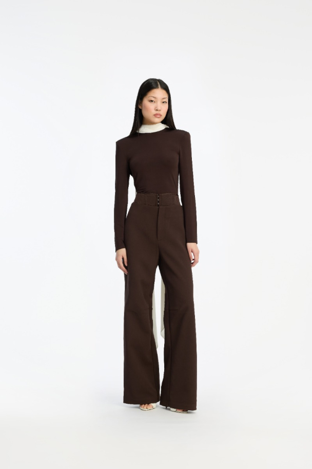 Corset Suiting Pants - Chicory Coffee - Image 1