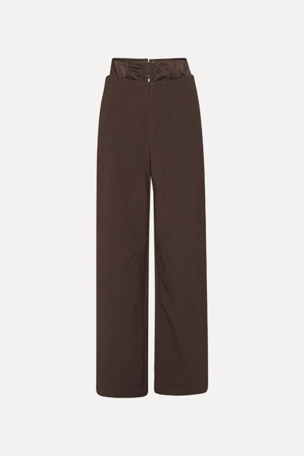 Corset Suiting Pants - Chicory Coffee - Image 3