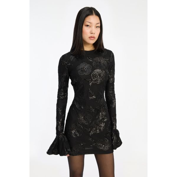 Sequins Mini Dress - Black