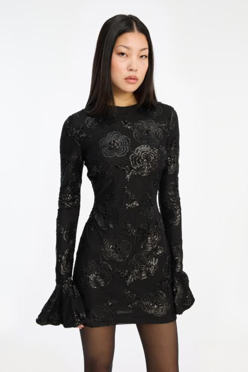 Sequins Mini Dress - Black