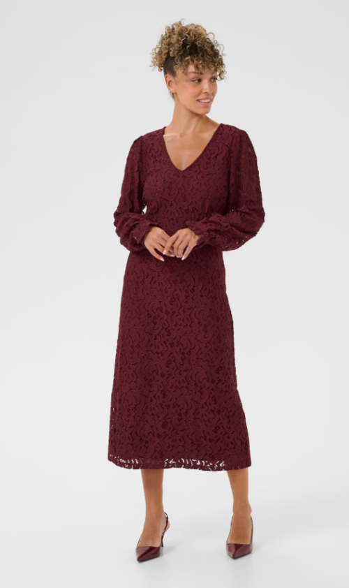 CRThit Ebana V Neck Dress