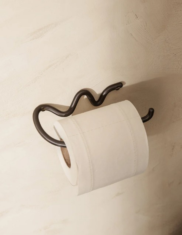 Toalettpapirholder - Sort Messing - Image 2