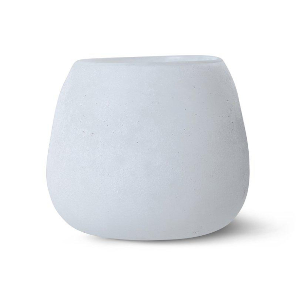 Norrvik lysestake 7,5x7,5x6,5 cm hvit