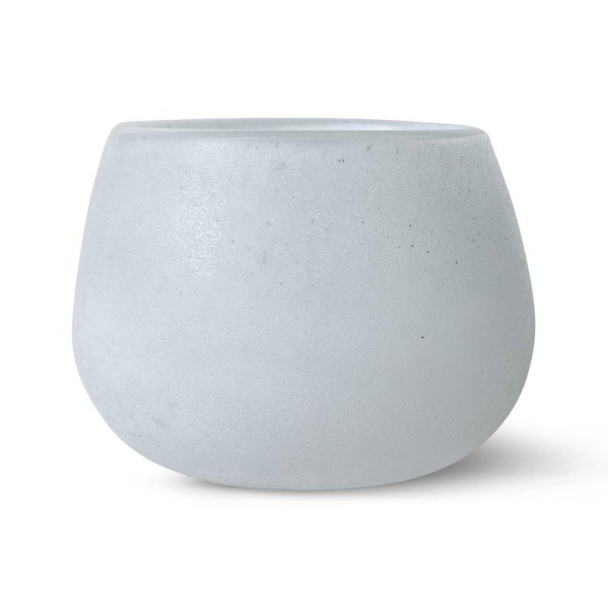 Norrvik lysestake 11x11x8,5 cm hvit