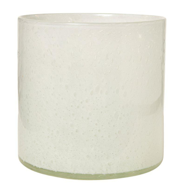 Lagoon lysestake 15x15x15 cm hvit