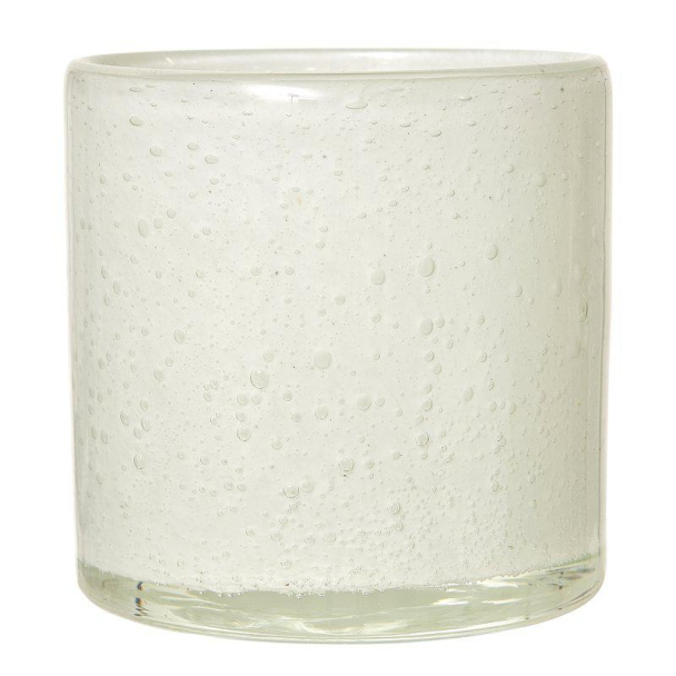 Lagoon lysestake 10x10x10 cm hvit